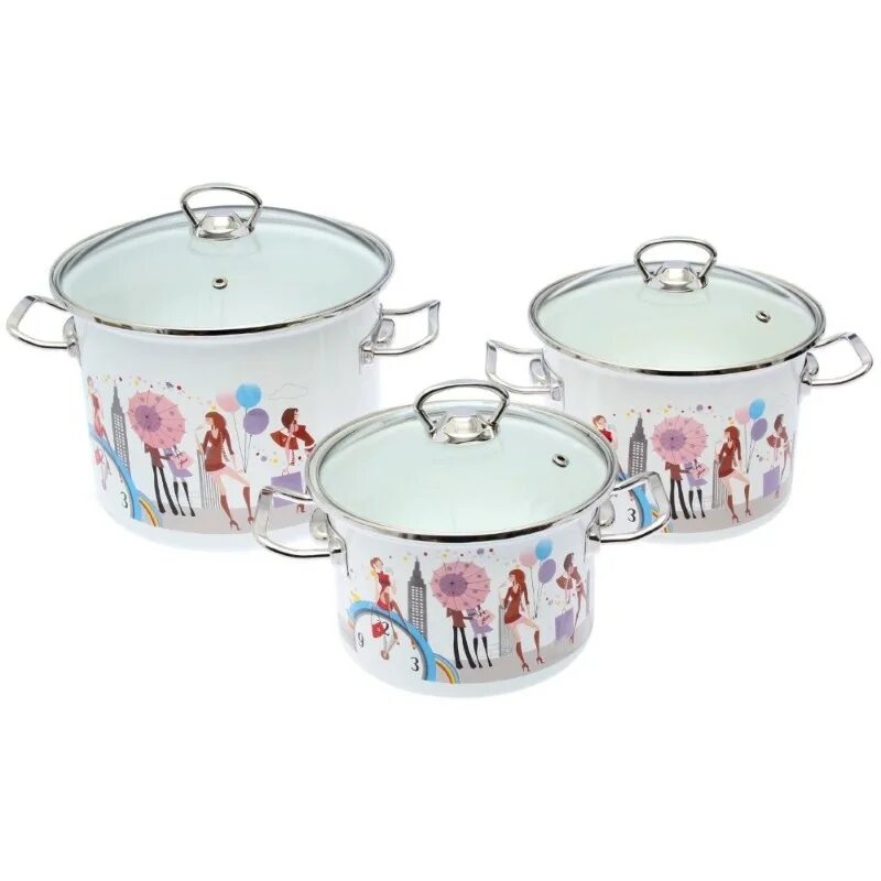 Валберис набор кастрюль. Pem-640014-5). Набор кастрюль эмаль пирамида 10с-306/6 6 пр. Набор кастрюль агнесс эмалированные. Eb 1842.