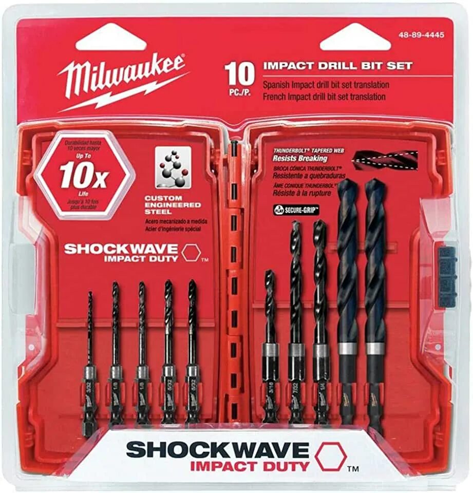 Набор бит milwaukee. Набор бит Milwaukee 10 in. Наборы бит Milwaukee Shockwave Impact. 48-89-4630 Milwaukee. Универсальные сверла для ИМПАКТА Милуоки.