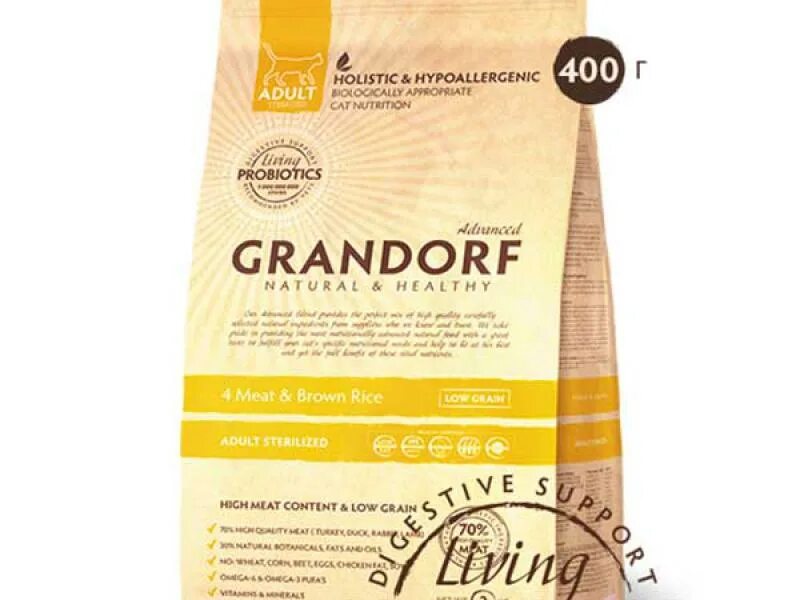 Grandorf 4 meat & Brown Rice Adult Sterilised 2 кг. Grandorf Cat 4 meat Probiotic Indoor (4 мяса с пробиотиками для кошек) 2 кг.. Grandorf (2 кг) 4 meat & Brown Rice Sterilized Zveruga. Грандорф 4 мяса для собак.