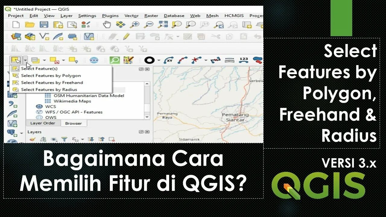Mapflow QGIS. Select areas