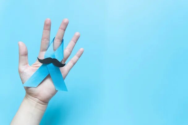 Hold blue. Blue hand for man.