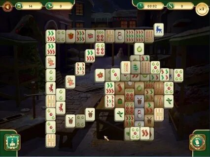 Рождественский маджонг играть