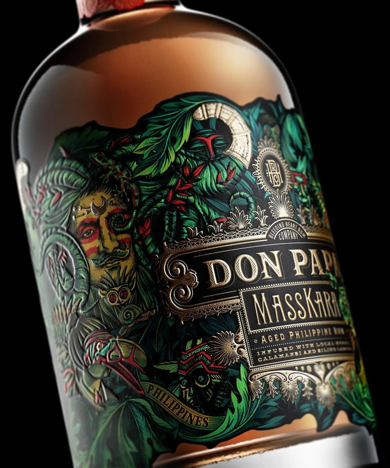 Don design. Филиппинский ром. филиппинский ром tanduay. ром don papa. don papa masskara.