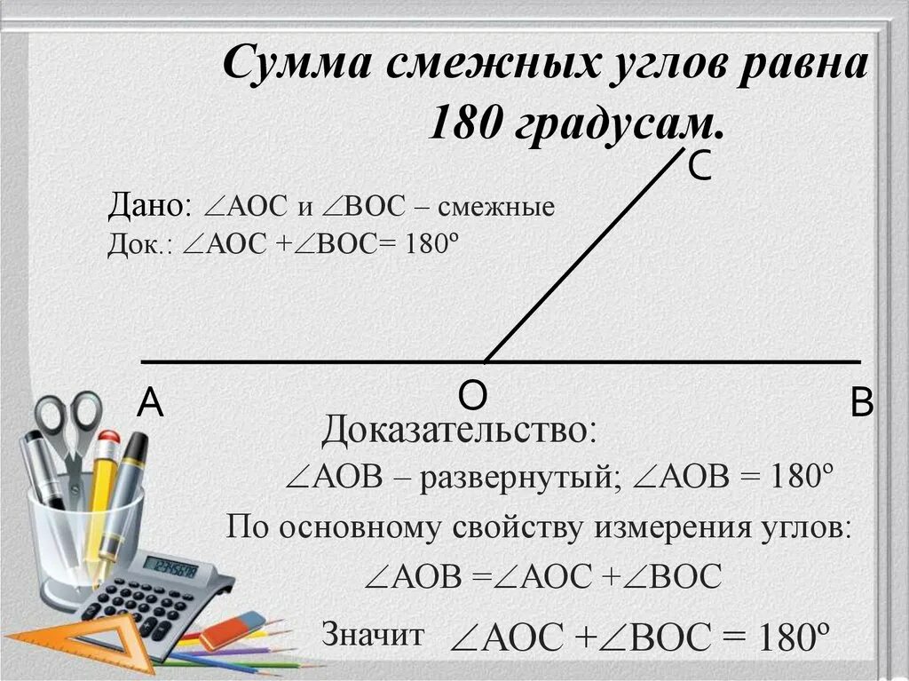 Сумма смежных углов равна 180 градусов. Сумма смежных углов равна 180 доказательство. Докажите что сумма смежных углов равна 180. Теорема суммы смежных углов равна 180 градусов.