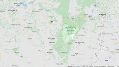 Гора ямантау на карте