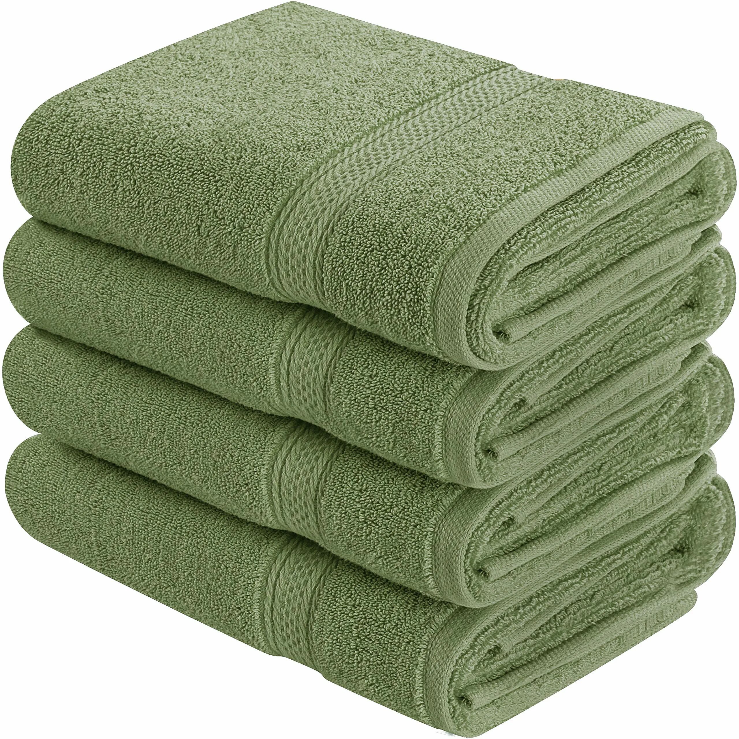 Полотенце в 4 раза. Зеленое полотенце. Полотенце Evergreen. Hand Towel. Grippers for Towels 35*50 (400 PCS).