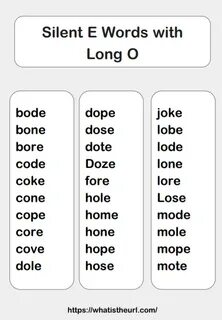 Long o