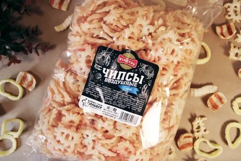 Чипсы в виде крабиков
