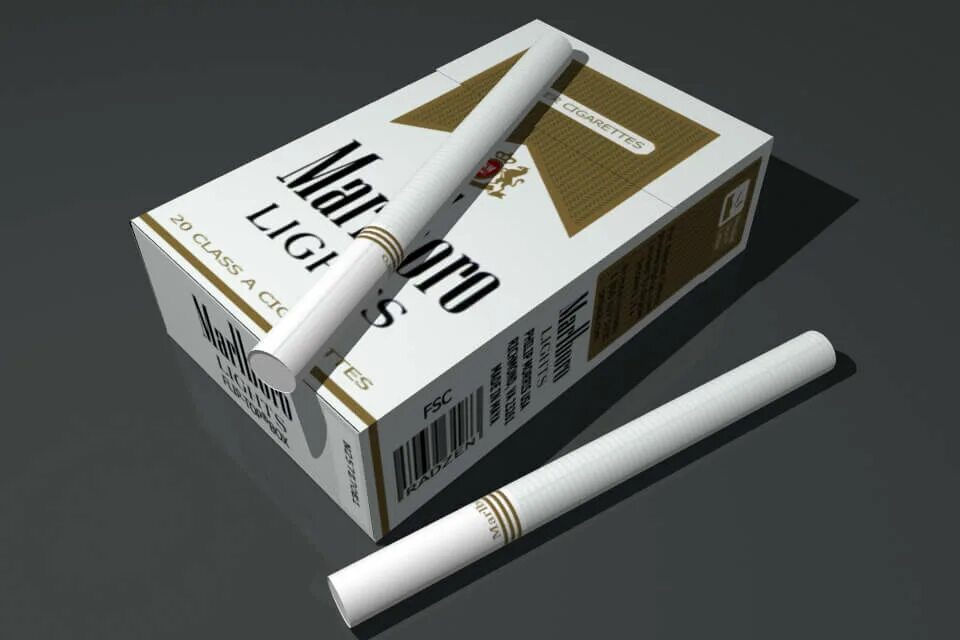 Белые тонкие сигареты