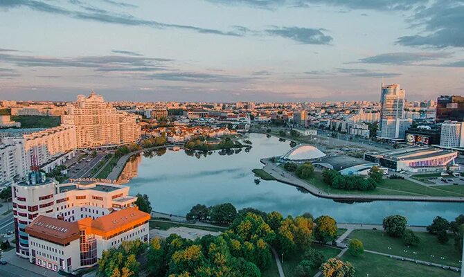 Минск с высоты птичьего полёта. Для знакомства, ОЧ популярные в