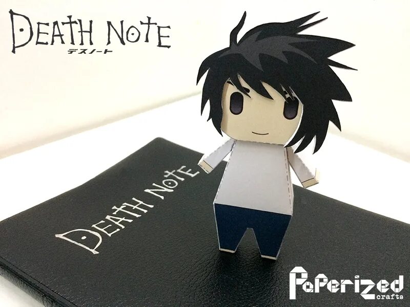 Paperized. L Death Note Papercraft. Тетрадь смерти пейперкрафт.