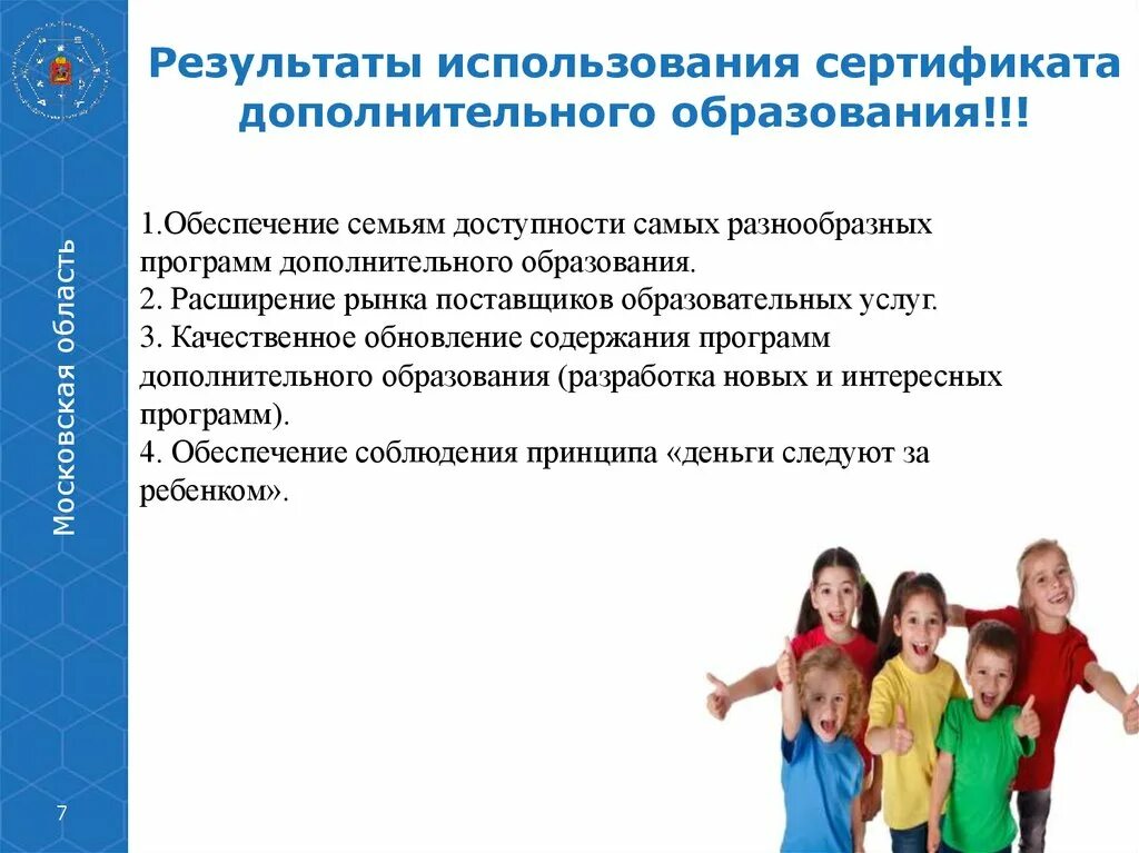 1 дополнительное образование детей это