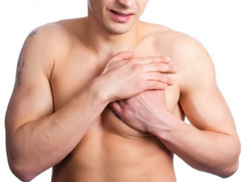 Молочные железы у мужчин. Боль сосок молочной железы у мужчин. Нажать на сосок