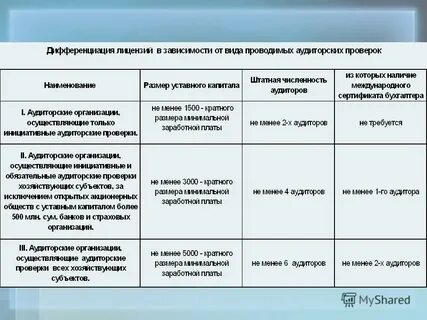Аудит уставного капитала