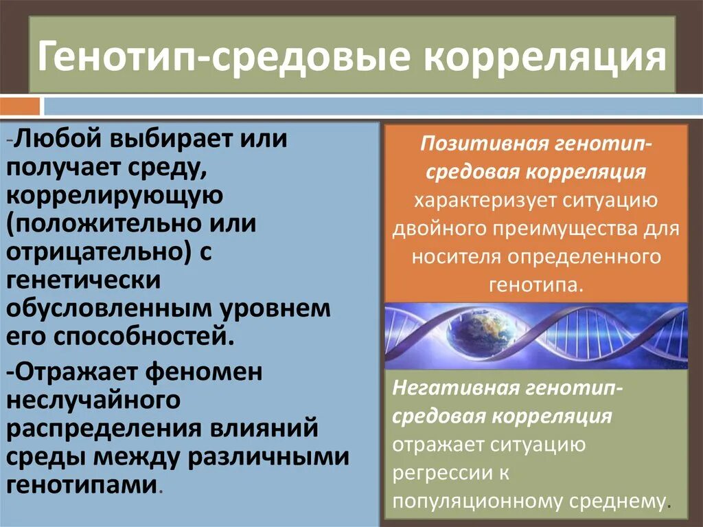 Генотип средовые корреляции. Генотип-средовое взаимодействие. Генотип средовая ковариация. Примеры генотип средовой корреляции.