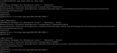 Установка репозиториев centos