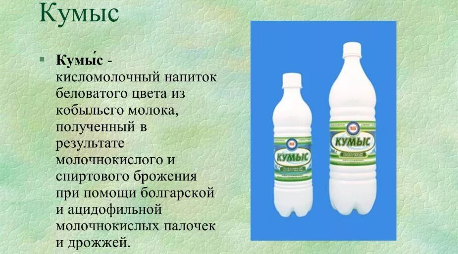 Кисломолочный продукт из кобыльего молока