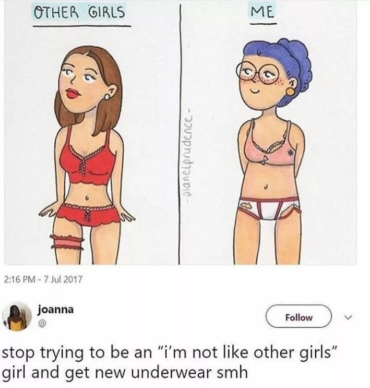 The other is me. Not like other girls. Im not like other girls meme. Софт герл Мем. Девушка Разработчик Мем.