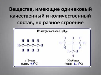 Какие из данных соединений являются изомерами
