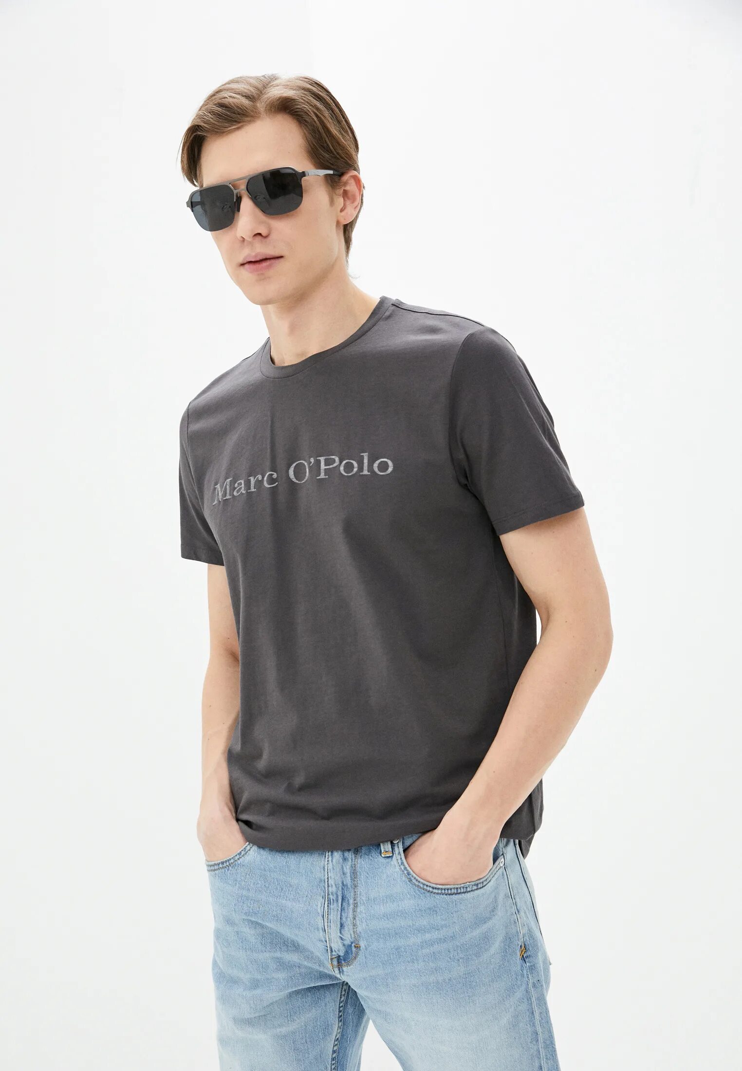 Marc o. Marc o polo мужская футболка. худи marc o&#039;polo серый меланж.