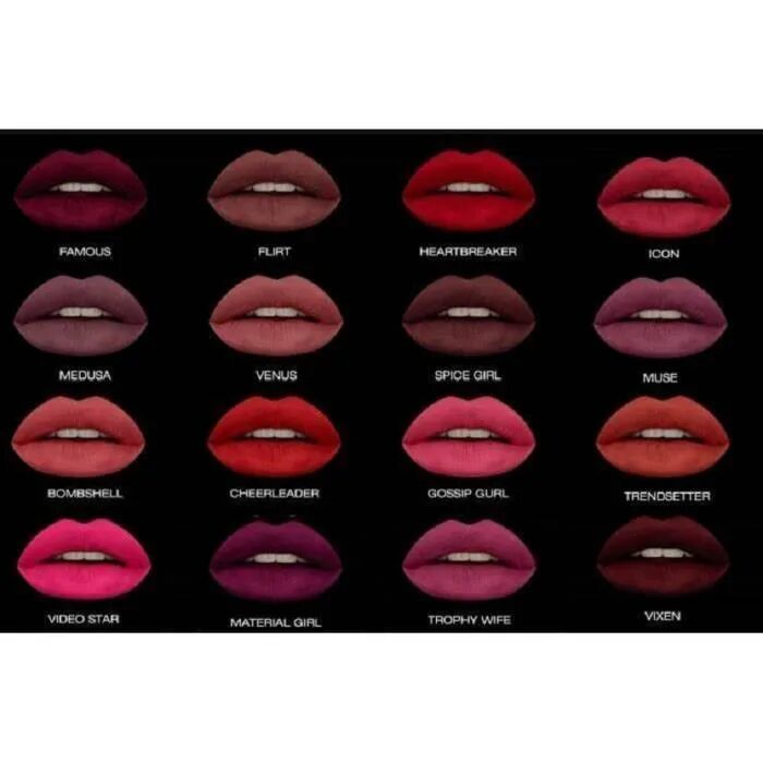 Как называются цвета помад. Помада huda beauty showgirl. huda beauty flirt помада. матовая помада huda spice girl. помада hydra beauty heartbreaker.