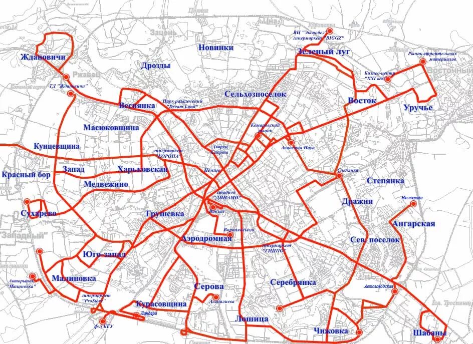 3 маршрута минск. Схема автобусных маршрутов Минска. Схема маршрутов автобусов Минска. Карта Минска с маршрутами общественного транспорта. Минск схема общественного транспорта.