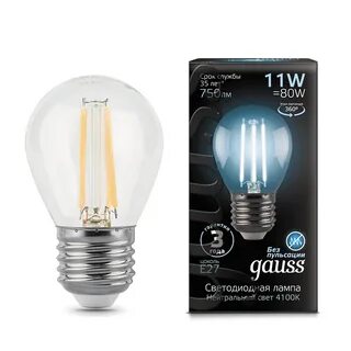 Лампа gauss filament шар