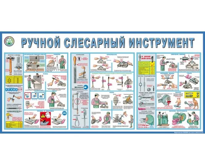 Использование ручного слесарного инструмента
