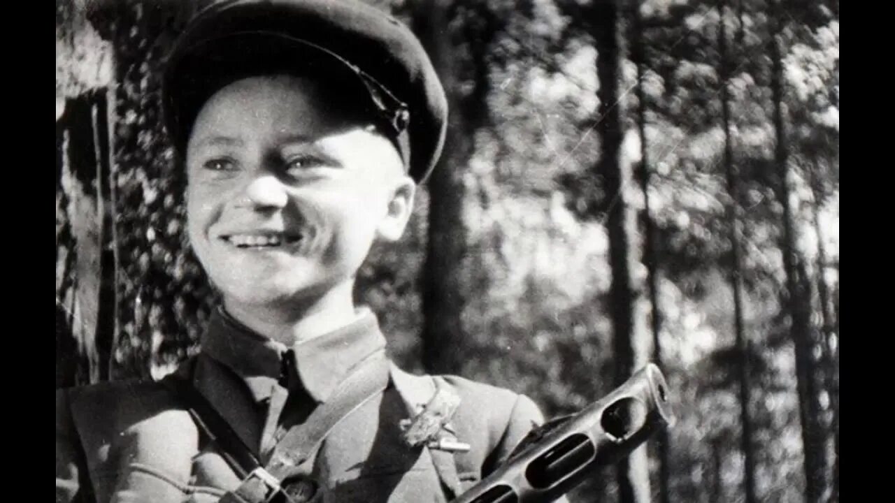 Володя Казначеев Партизан. Пионеры Партизаны Великой Отечественной войны 1941-1945.