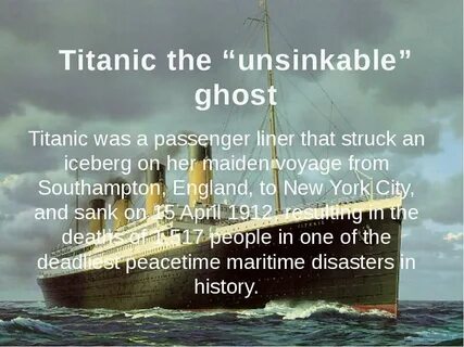 Titanic in english