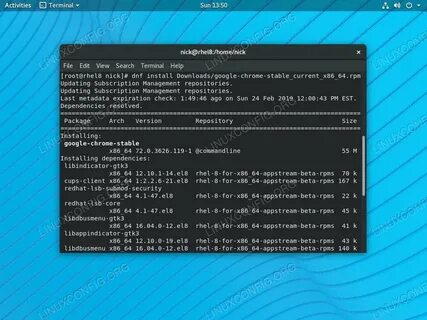 Установка rpm пакетов в linux