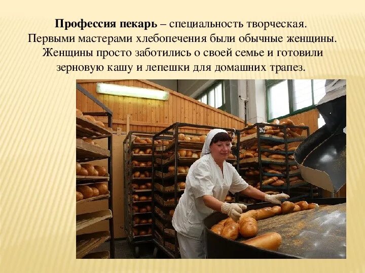 Профессия пекарь проект для 2 класса Пекарь профессия для детей презентация