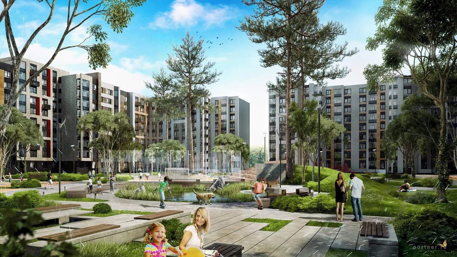 Появится новый жилой квартал. 3d визуализация жилого комплекса Магеллан. ЖК Серебрица. Опалиха Серебрица. Миниполис Серебрица.