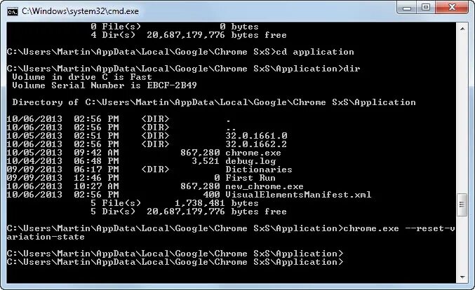 Settings cmd. Settings cmd