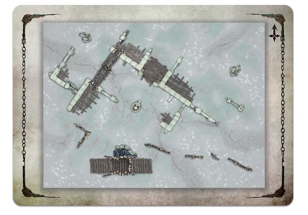 Warcry: corpsewrack Mausoleum. Зимняя карта вархаммер. Warcry Terrain Board. Warcry игра.