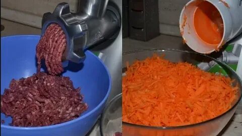 Овощи через мясорубку