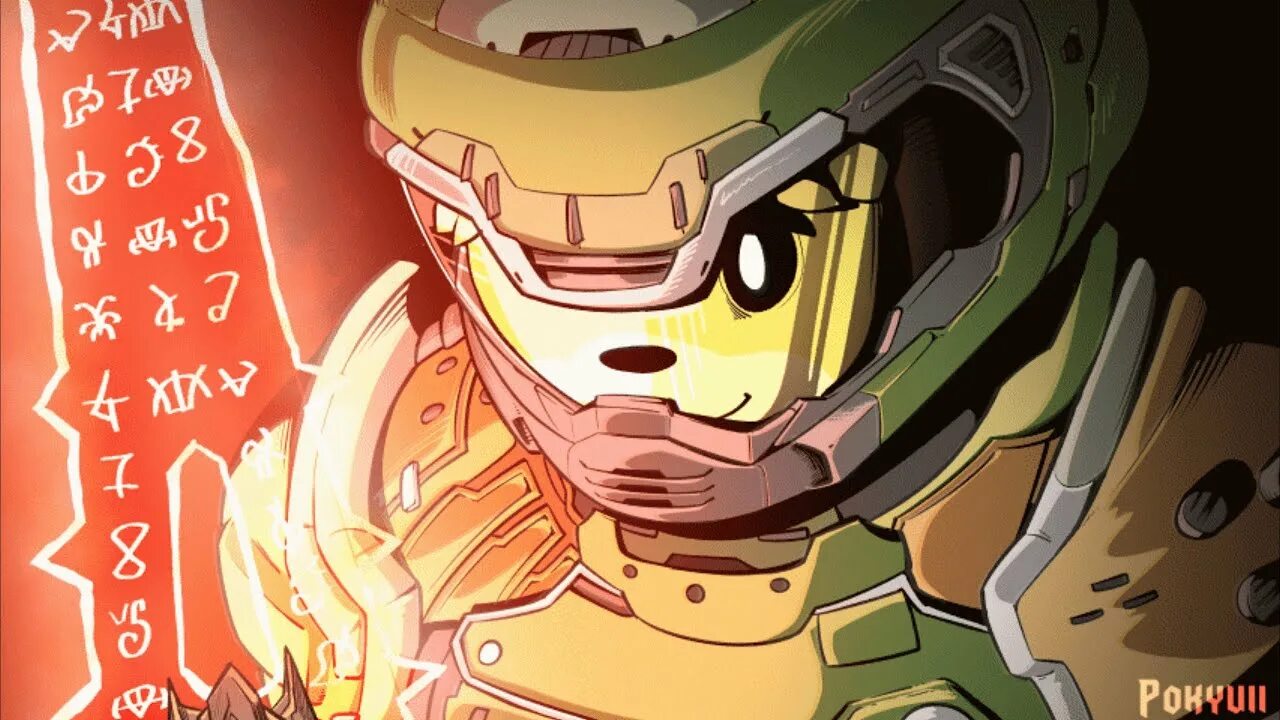 Doom crossover. Animal crossing изабель и doomguy. doomguy and isabella. изабель энимал кроссинг doom.