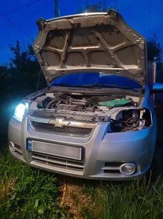 Передние лампочки на шевроле авео