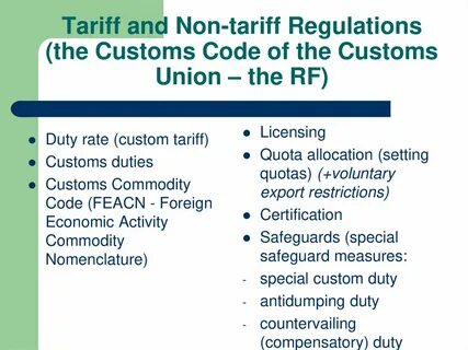 Customs code