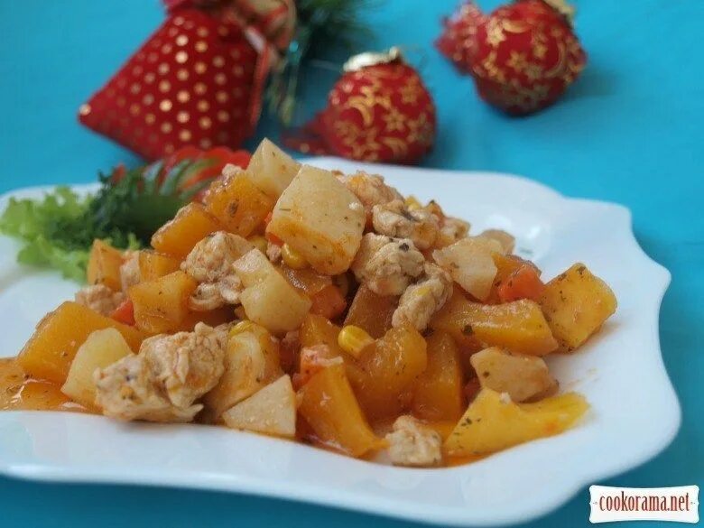 Овощное рагу с тыквой и картошкой. Курица с тыквой и яблоками. куриное филе с тыквой. тыква с куриным филе. рагу из куриного филе.