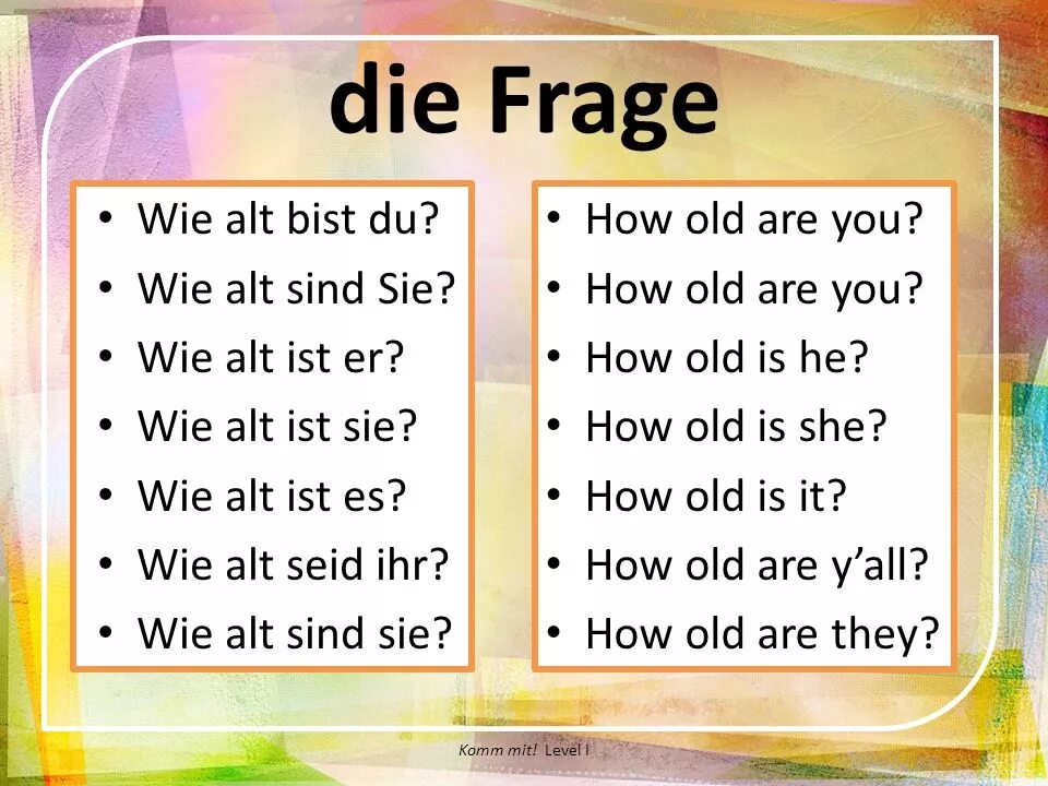 Sie ist alt. Wie alt bist du ответ на вопрос на немецком языке. Sind в вопросительной форме. How old is/are правило. Wie alt bist du картинка.