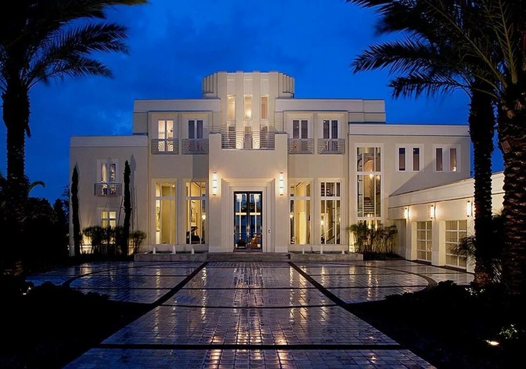 сад в стиле арт деко. арт деко экстерьер. проект дома в стиле арт деко. особняк ар-деко. коттедж ар деко.