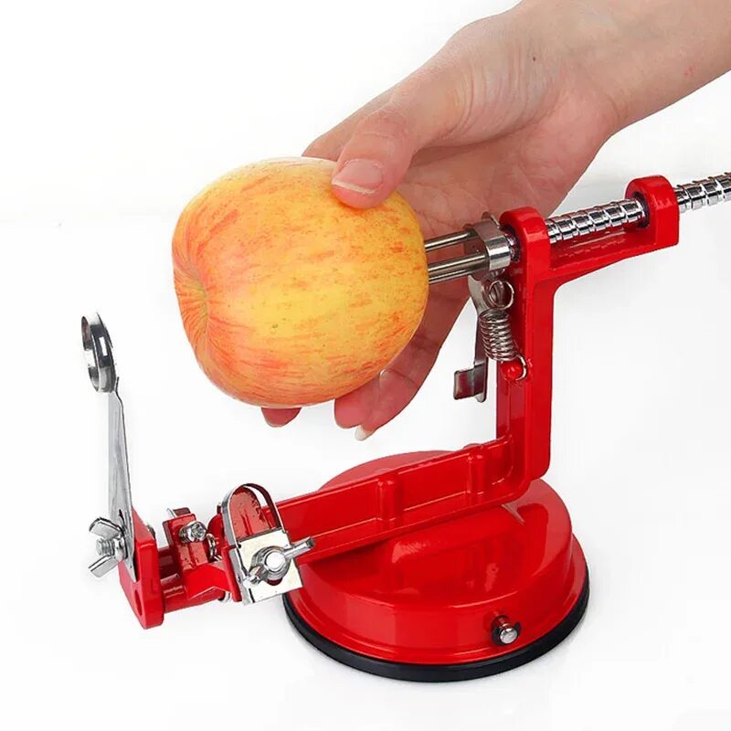 Чистка для овощей и фруктов. Apple Peeler Corer Slicer. KP-031 яблокочистка Apple-Peeler-Corer-Slicer. Яблокочистка Apple Peeler Slicer. Прибор для чистки и нарезки яблок 3 в 1 Core Slice Peel.