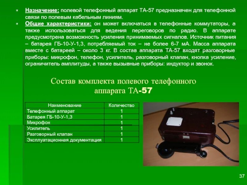 Та-57 аппарат телефонный ТТХ. Та-57 аппарат телефонный полевой ТТХ. Та 57 технические характеристики. Характеристики телефонного аппарата.
