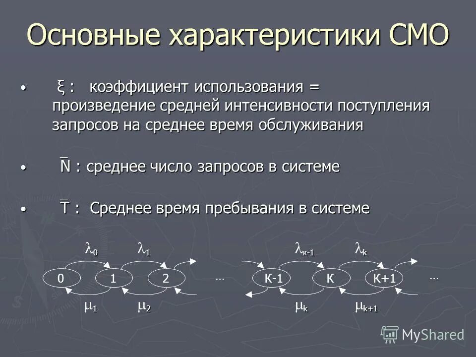 Смо расшифровка. Основные характеристики смо. Коэффициент использования смо. Характеристики систем массового обслуживания. Основные параметры смо.