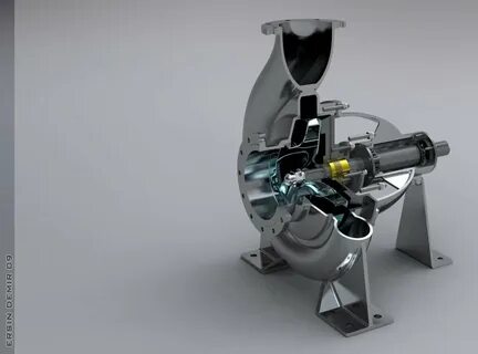 3d модель насоса