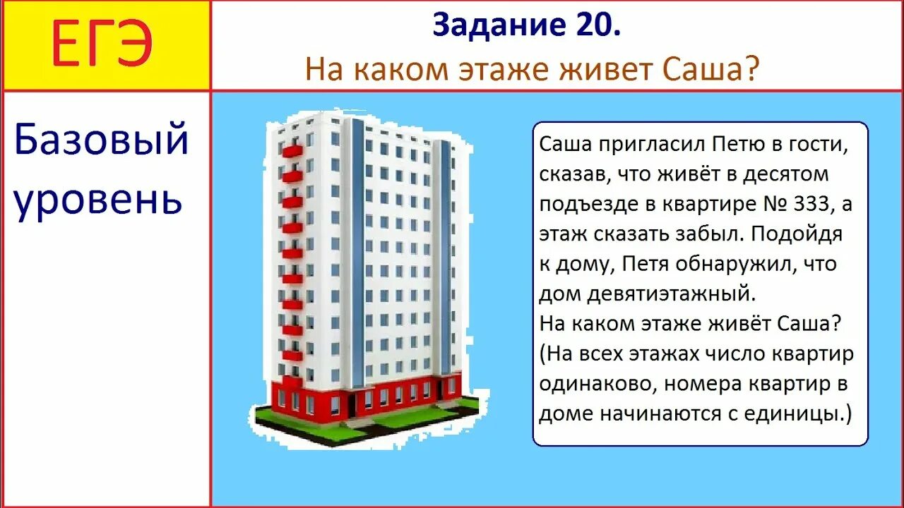 На каком этаже живет. Задачи про этажи. На каком этаже. Задача про этажи и квартиры.