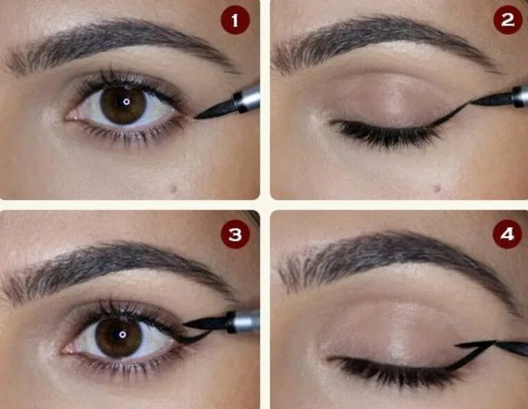 Стрелки карандашом для глаз. Накрасить красивые стрелки на глазах. Красивые стрелки пошагово. Стрелки на глазах легкие. Стрелки на глазах для начинающих.