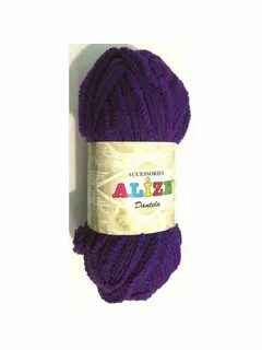 Пряжа Alize Dantela 454 фиолетовый - 1 упаковка Alize 143242439 купить в интерне