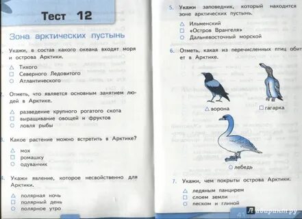 Тесты 4 класс к учебнику плешаковой